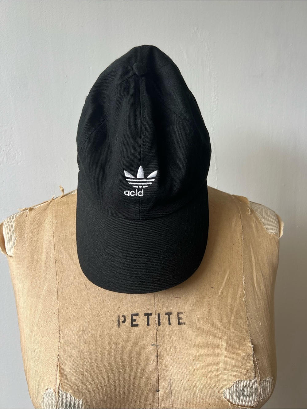 RARE YOUTH MACHINE Adidas/Acid Black Logo Baseball Cap
